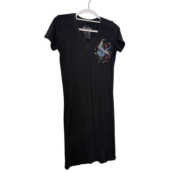 Sinful by affliction Lady Luck y2k graphic print tshirt dress - Picture 1 of 6